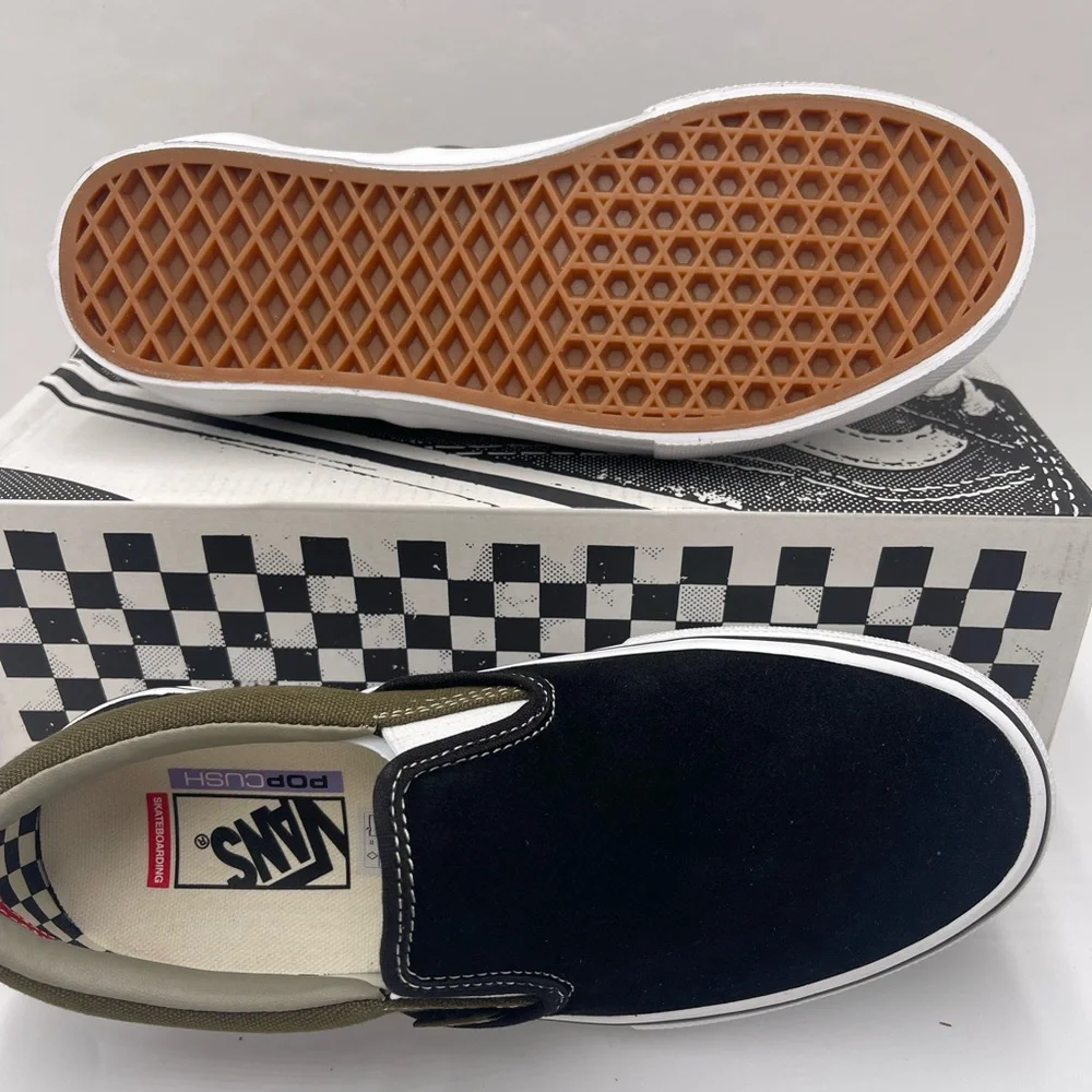 Vans WMNS Skate Slip-On
Black Olive Sneakers 
VN0A5FCAB1V - Picture 15 of 16